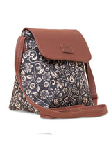 Women's Black Vegan Leather Finish Sling Bag - 5.6L