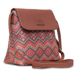 Women's Multicolor Vegan Leather Finish Sling Bag - 5.6L