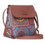 Women's Multicolor Vegan Leather Finish Sling Bag - 5.6L