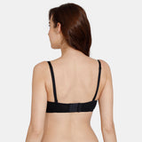 Women's Black Beautiful Basics Padded Wired Medium Coverage Strapless Bra