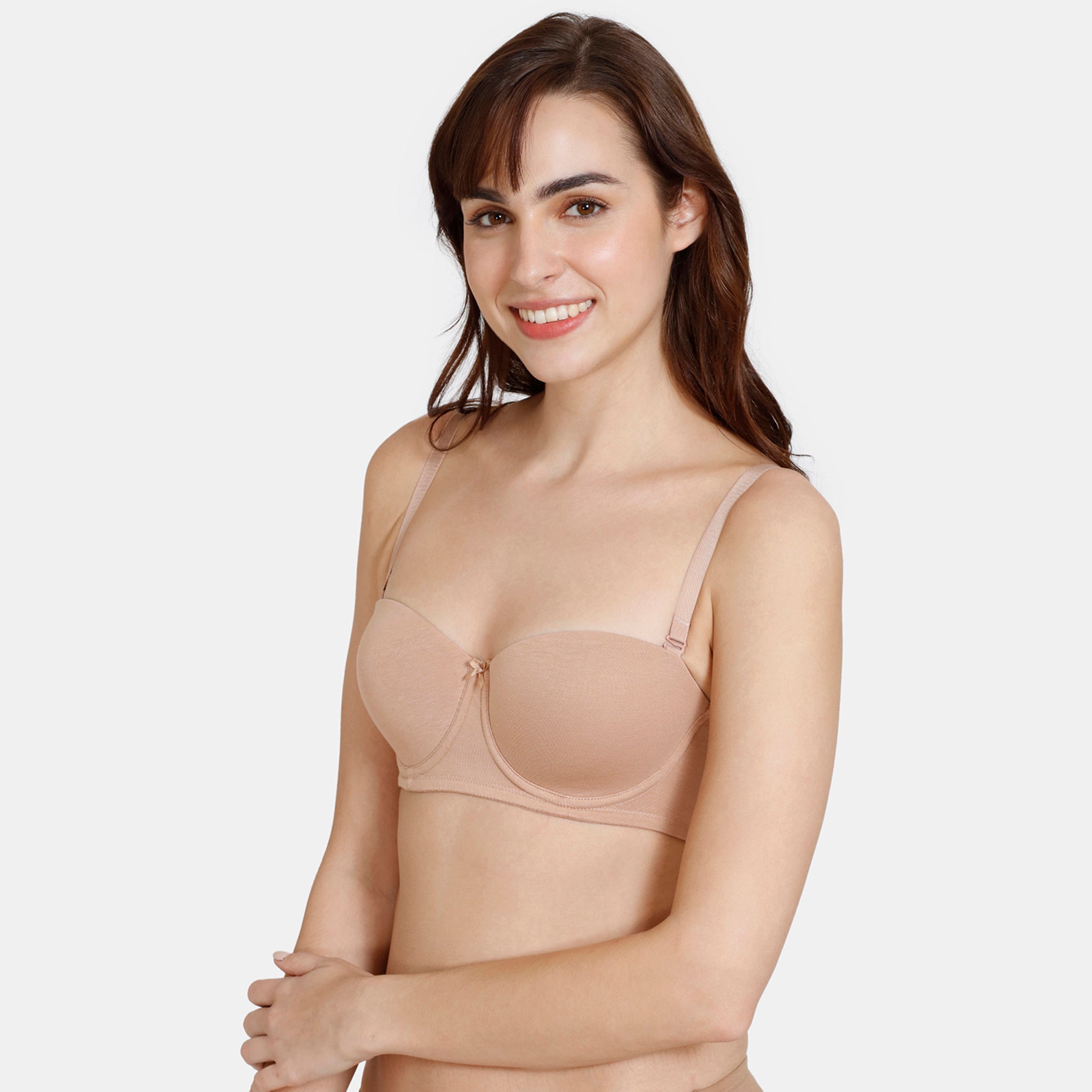 Women's Skin Beautiful Basics Padded Wired Medium Coverage Strapless Bra