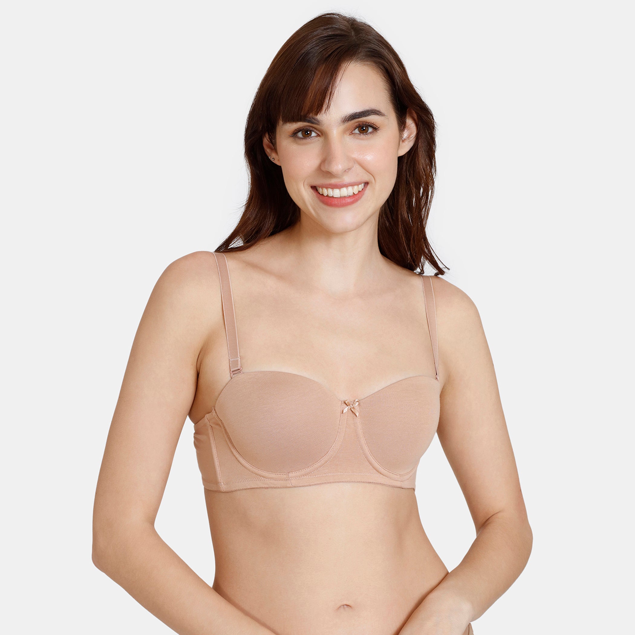 Women's Skin Beautiful Basics Padded Wired Medium Coverage Strapless Bra
