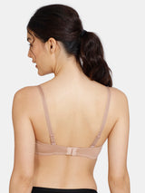Women's Skin Padded Non Wired 3/4th Coverage Tshirt Bra
