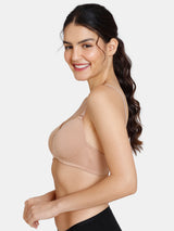 Women's Skin Padded Non Wired 3/4th Coverage Tshirt Bra