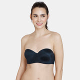 Women's Black At Work Padded Wired 3/4Th Coverage Strapless Bra