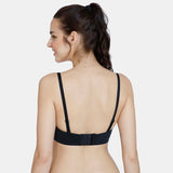 Women's Black At Work Padded Wired 3/4Th Coverage Strapless Bra