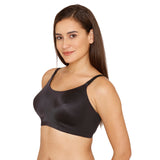 Women's Black Miracle Padded Non Wired Full Coverage Tshirt Bra