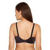 Women's Black Miracle Padded Non Wired Full Coverage Tshirt Bra