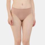 Women's Skin Medium Rise Full Coverage No Visible Panty Line Hipster - Set of 3