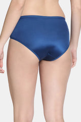 Women's Blue Miracle Low Rise Full Coverage Hipster Panty