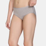 Women's Multicolor Medium Rise Full Coverage Hipster Panty - Set of 3