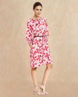 Women's Multicolor Three Quarter Sleeves Dress