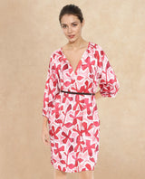 Women's Multicolor Three Quarter Sleeves Dress