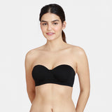 Women's Black Padded Wired 3/4Th Coverage Multiway Bra