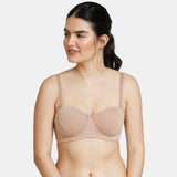 Women's Skin Padded Wired 3/4Th Coverage Multiway Bra