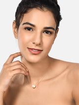 Women's Contemporary Invisible String Magic Floating Pearl Chain-ZPFK10440
