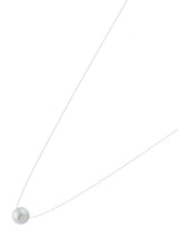 Women's Contemporary Invisible String Magic Floating Pearl Chain-ZPFK10440