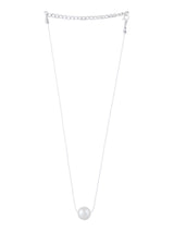 Women's Contemporary Invisible String Magic Floating Pearl Chain-ZPFK10440