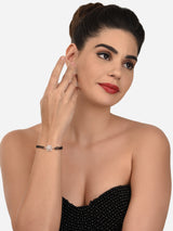 Women's Rose Gold Contemporary Cubic Zirconia Mangalsutra Bracelet
