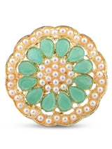 Women's Set of 3 Multicolor Traditional Kundan Adjustable Finger Rings-ZPFK12770