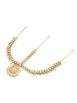 Women's Gold Tone Kundan Bridal MathaPatti Style Maangtikka-ZPFK13113