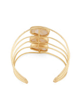 Women's Gold Tone Contemporary Designer Cuff Bracelet