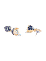 Women's Blue Meenakari Traditional Jhumki Earring-ZPFK14375