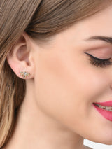 Women's Gold Tone Classy Contemporary Studs and Drop Earrings - Set of 20