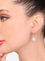 Women's Gold Tone Contemporary Studs and Drop Earrings - Set of 25