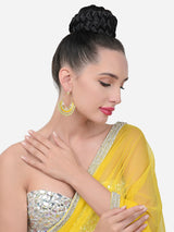 Women's Multicolor Meenakari Cluster Beads Drop Ethnic Chandbali Earring