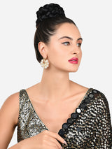 Women's Gold Tone Peacock Inspired Dazzling Austrian Diamond Studs Earring-ZPFK15888