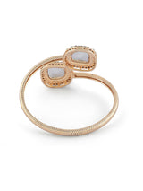 Women's Green Austrian Diamonds & Stones Embellished Kada Bracelets-ZPFK16888