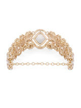 Women's Gold Tone Artificial Stones & Dazzling Austrian Diamonds Ethnic Bracelet-ZPFK17072
