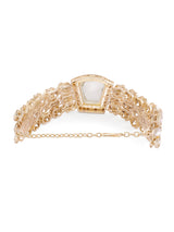 Women's Gold Tone Artificial Stones & Dazzling Austrian Diamonds Ethnic Bracelet-ZPFK17073