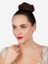 Women's Gold Tone Cubic Zirconia Flower Contemporary Brass Clip On Nose Pin-ZPFK17179