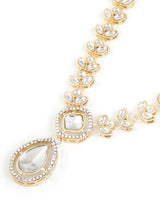 Women's Gold Tone Dazzling Stones Austrian Diamonds Embellished Necklace and Earring Set