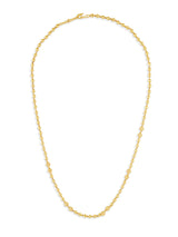 Women's Gold Tone Sleek Fusion Wear Bling Chain-ZPFK19058
