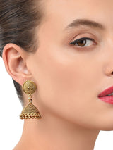 Women's Gold-Toned Ethnic Jhumki Earring