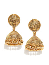 Women's Gold-Toned Ethnic Jhumki Earring