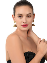 Women's Gold-Toned Ethnic Jhumki Earring