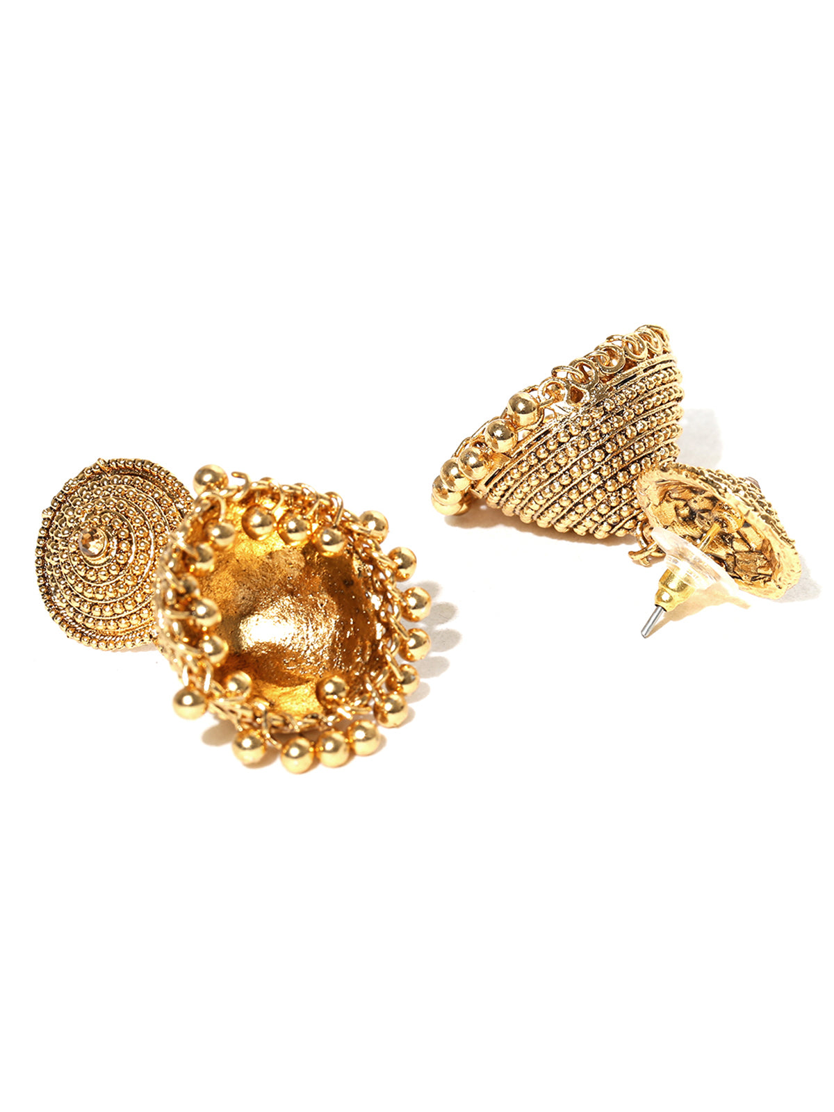 Women's Gold-Toned Ethnic Jhumki Earring