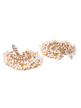 Women's Gold Tone Traditional Pearls Beaded Dangle Earring