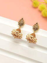 Women's Antique Gold Tone Traditional Jhumki Earring