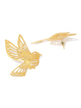 Women's Gold Tone Sparrow Inspired Contemporary Statement Studs Earring-ZPFK8135