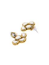 Women's Antique Gold Tone Traditional Kundan Choker Necklace & Earring Set