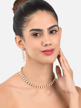 Women's Contemporary Look Pearls Choker Jewellery Set