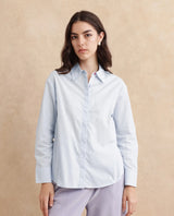 Women's Zquib Grey Cuffed Sleeve Collared Neck Regular Fit Graphic Print Shirt