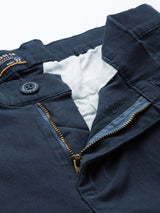 Men's Slim Fit Solid Mid Rise Stretchable Chinos