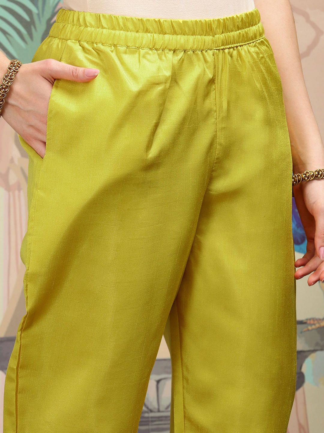 Women's Mustard Regular Kurta Set