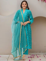 Women's Pink Kurta Set with Duppatta